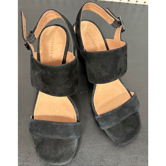 Halogen faux suede strappy sandals  size 6.5 - Picture 8 of 11